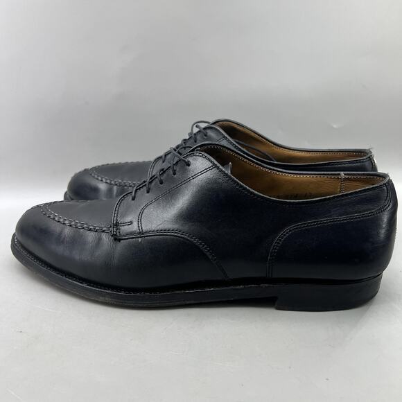 Alden 961 Norwegian Front Blucher Men Size 11 C/E Black Leather Split Toe Shoes